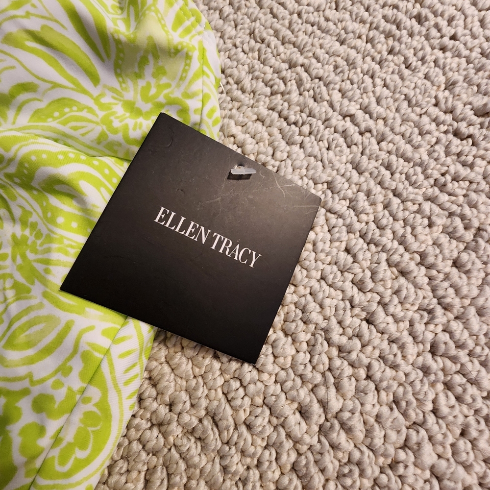 Ellen Tracy Lime Green Women Swimwear. Hygienic Liner Included. NWT - Picture 2 of 5